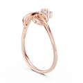 Elowen Twisted Floral Diamond Ring