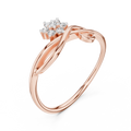 Elowen Twisted Floral Diamond Ring