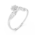 Elowen Twisted Floral Diamond Ring