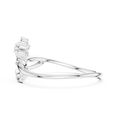 Elowen Twisted Floral Diamond Ring