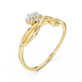 Elowen Twisted Floral Diamond Ring