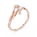 Elowyn Curved Pavé  Diamond Ring