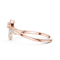 Elowyn Curved Pavé  Diamond Ring