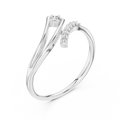 Elowyn Curved Pavé  Diamond Ring