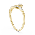 Elowyn Curved Pavé  Diamond Ring