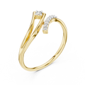 Elowyn Curved Pavé  Diamond Ring