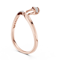Elowira Sculpted Curve Diamond Ring