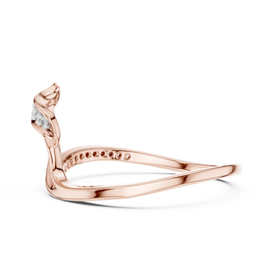 Elowira Sculpted Curve Diamond Ring
