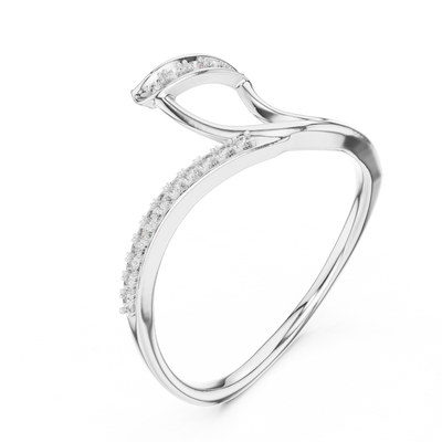Elowira Sculpted Curve Diamond Ring