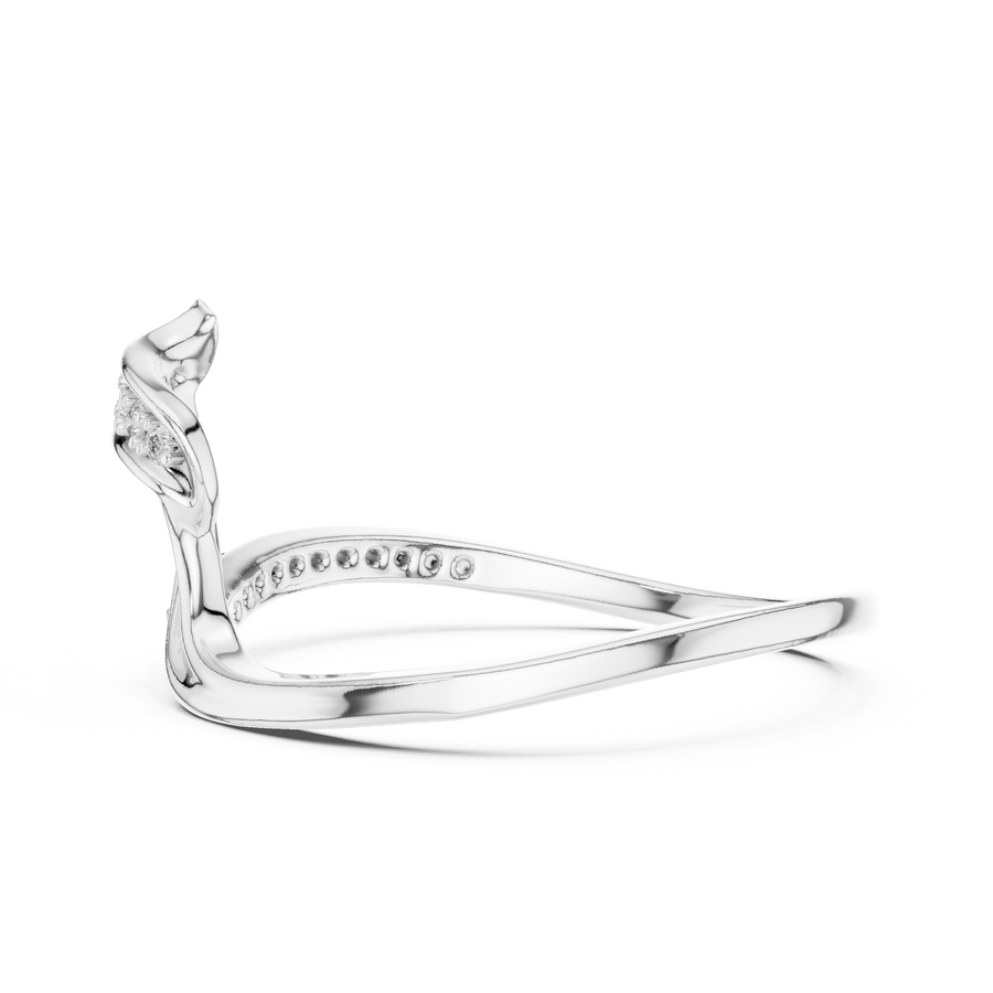 Elowira Sculpted Curve Diamond Ring