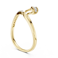 Elowira Sculpted Curve Diamond Ring