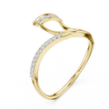Elowira Sculpted Curve Diamond Ring