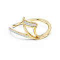 Elowira Sculpted Curve Diamond Ring
