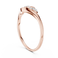 Elowelle Curved Harmony  Diamond Ring