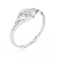 Elowelle Curved Harmony  Diamond Ring