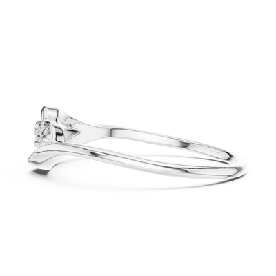 Elowelle Curved Harmony  Diamond Ring