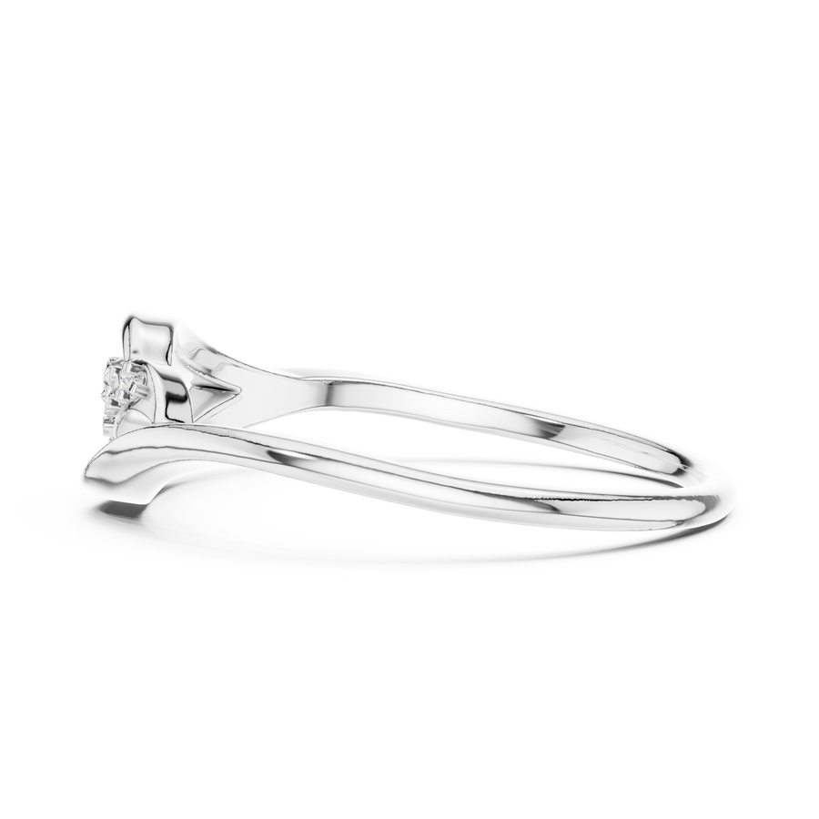 Elowelle Curved Harmony  Diamond Ring