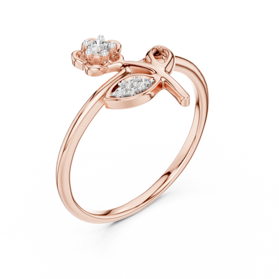 Elowyn Floral Bloom Diamond Ring