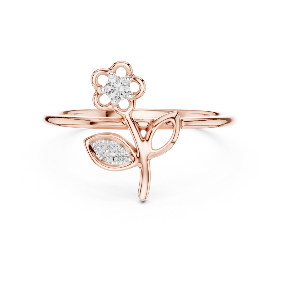 Elowyn Floral Bloom Diamond Ring