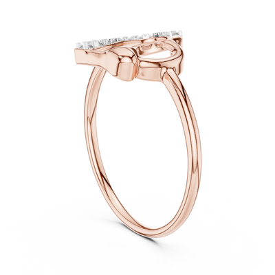 Amelisse Heartline  Diamond Ring
