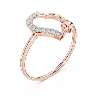 Amelisse Heartline  Diamond Ring