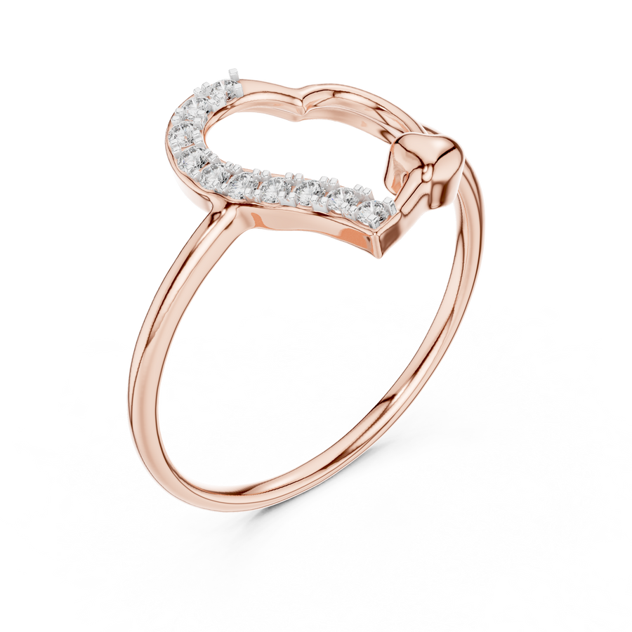 Amelisse Heartline  Diamond Ring