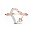 Amelisse Heartline  Diamond Ring
