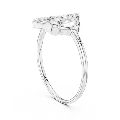 Amelisse Heartline  Diamond Ring