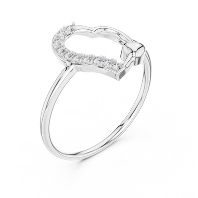 Amelisse Heartline  Diamond Ring
