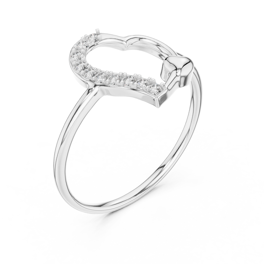 Amelisse Heartline  Diamond Ring