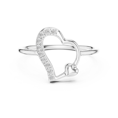 Amelisse Heartline  Diamond Ring