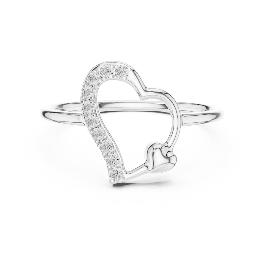 Amelisse Heartline  Diamond Ring