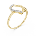 Amelisse Heartline  Diamond Ring