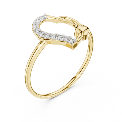 Amelisse Heartline  Diamond Ring