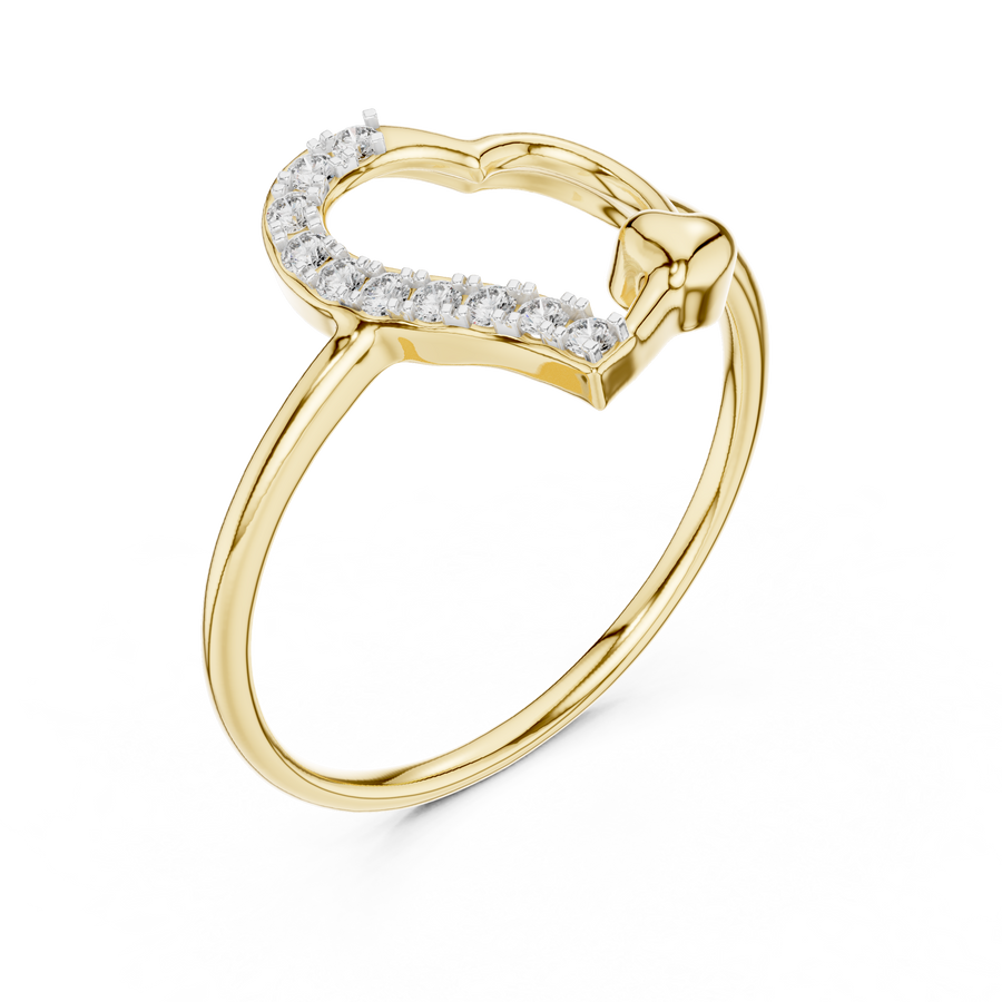 Amelisse Heartline  Diamond Ring