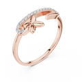 Elavienne Crossline Pavé  Diamond Ring