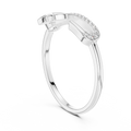 Elavienne Crossline Pavé  Diamond Ring