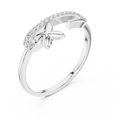 Elavienne Crossline Pavé  Diamond Ring