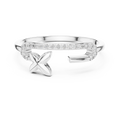 Elavienne Crossline Pavé  Diamond Ring