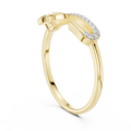 Elavienne Crossline Pavé  Diamond Ring