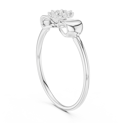 Aurellia Bow Accent  Diamond Ring