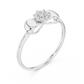 Aurellia Bow Accent  Diamond Ring