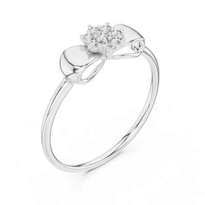 Aurellia Bow Accent  Diamond Ring