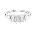 Aurellia Bow Accent  Diamond Ring