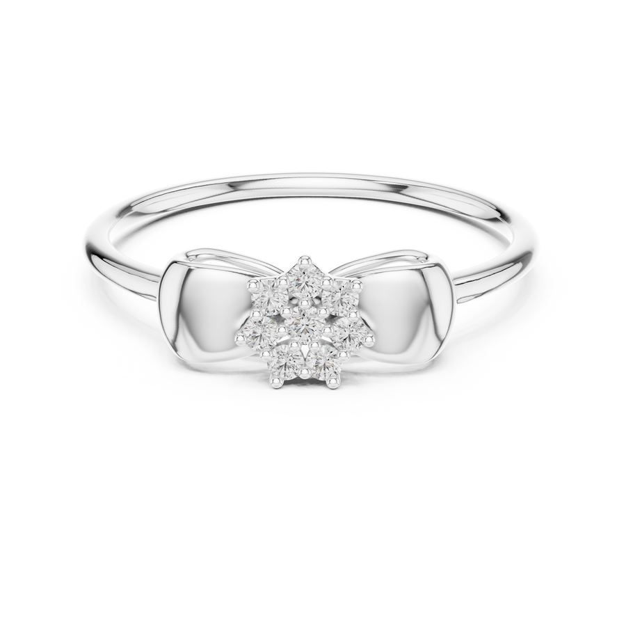 Aurellia Bow Accent  Diamond Ring