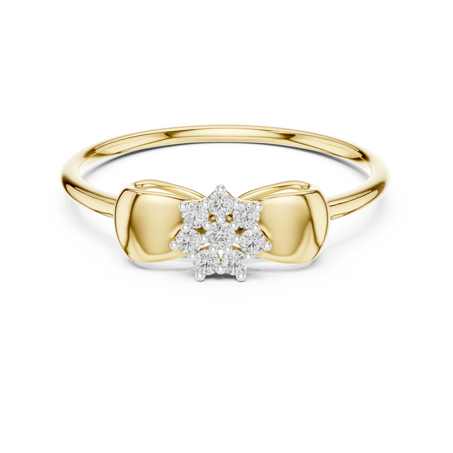 Aurellia Bow Accent  Diamond Ring