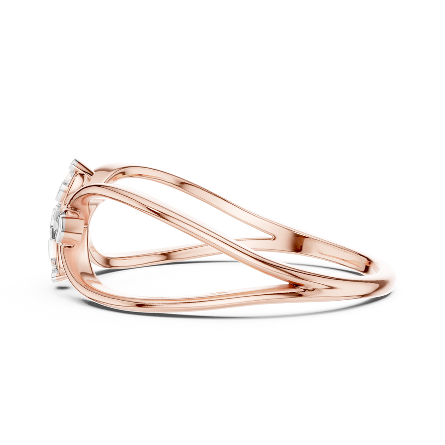 Bellavienne Bow Cluster Diamond Ring