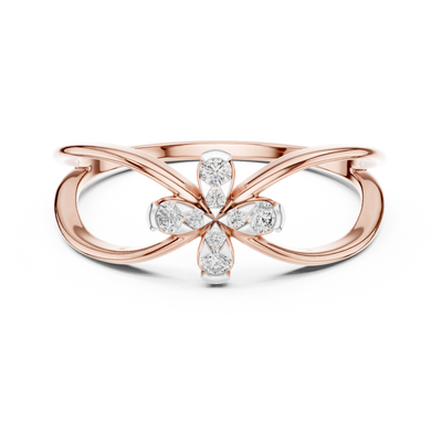 Bellavienne Bow Cluster Diamond Ring