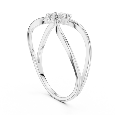 Bellavienne Bow Cluster Diamond Ring