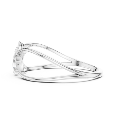 Bellavienne Bow Cluster Diamond Ring